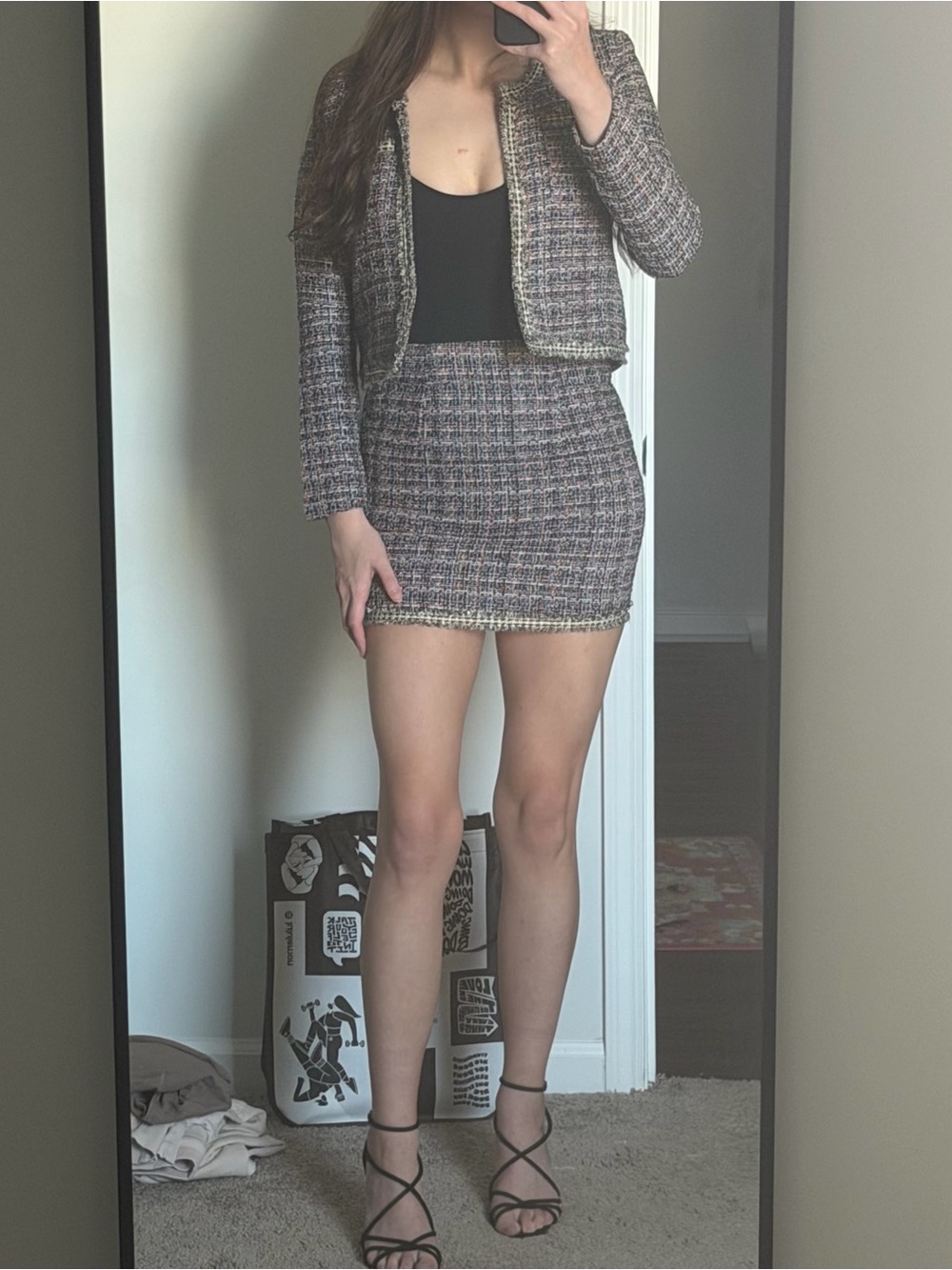 Tweed Jack and Mini Skirt Set